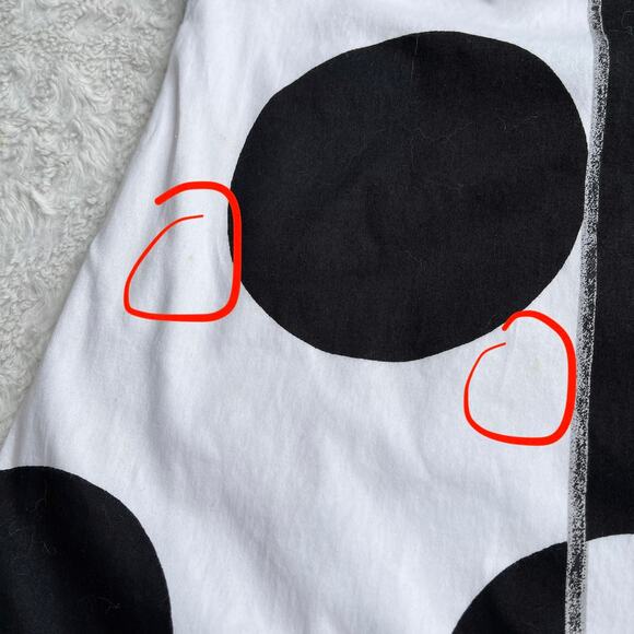 Cache strapless polka dot flower mini dress white‎ black floral vintage Y2K 4 - Picture 7 of 16